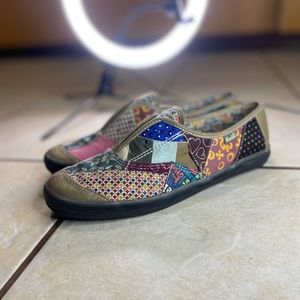 Keds WomenS Patchwork Flat Slip on  Sneakers  Size 7.5